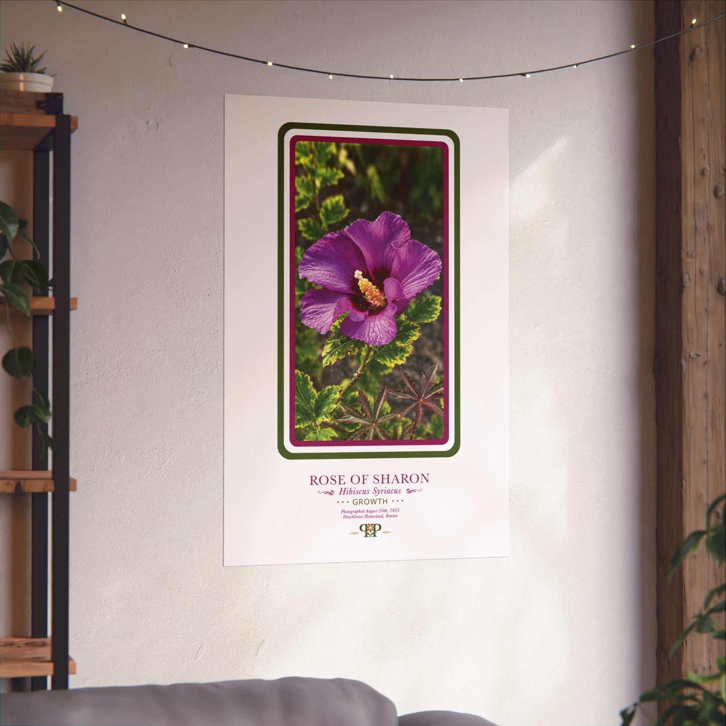 Hibiscus Fine Art Poster | Botanical Wall Art | Growth Nature Print
