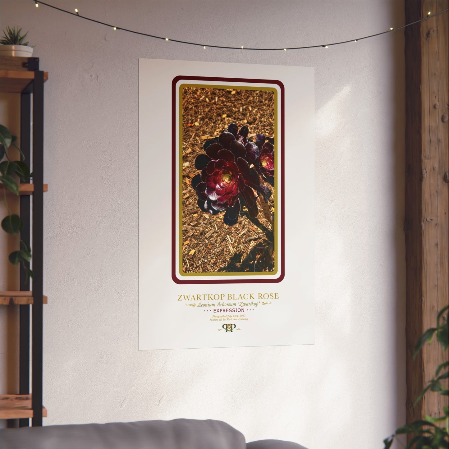 Black Rose Fine Art Poster | Botanical Wall Art | Expression Nature Print