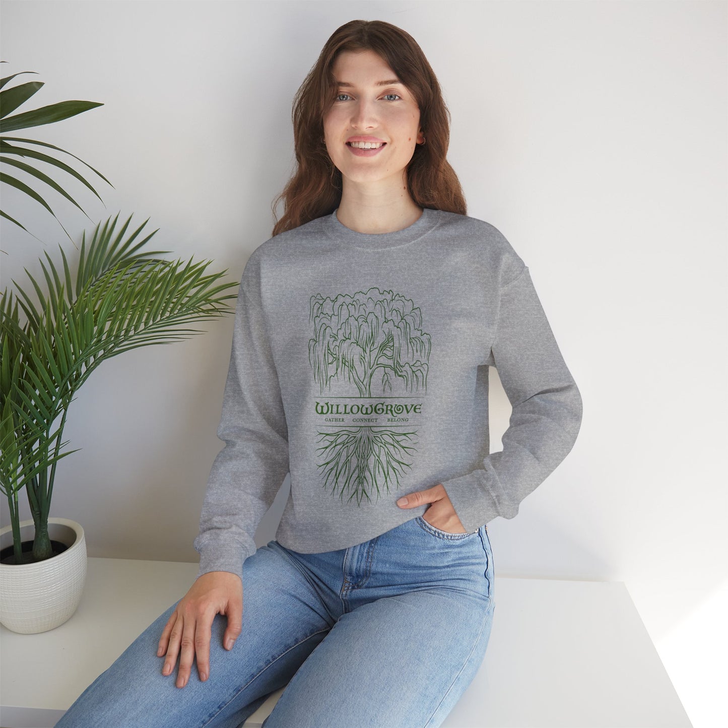 Arbor Series | WillowGrove Roots – Crewneck Sweatshirt