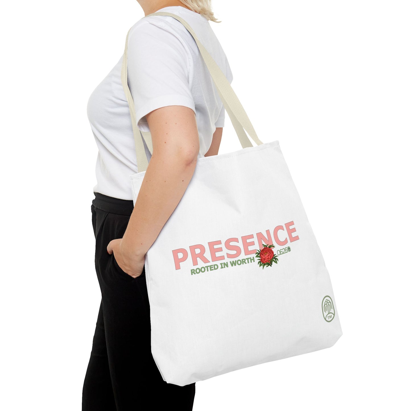 Presence Tote Bag | Pride, Planted: Rooted in Worth Collection