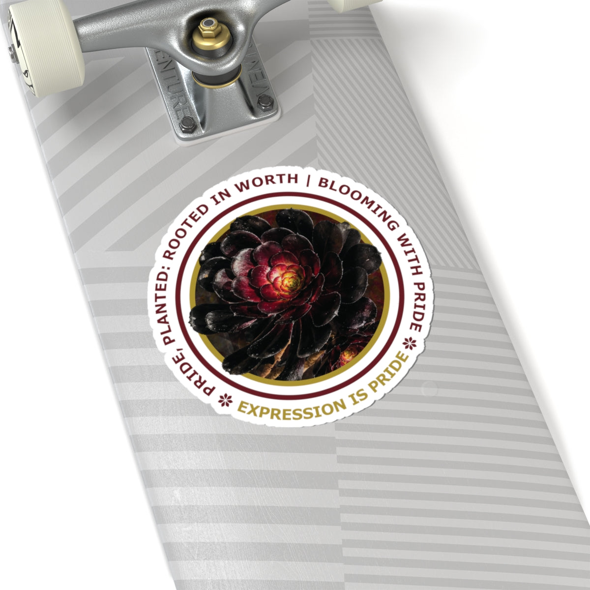 “Expression Is Pride” Vinyl Sticker - Pride, Planted: Rooted in Worth collection.
