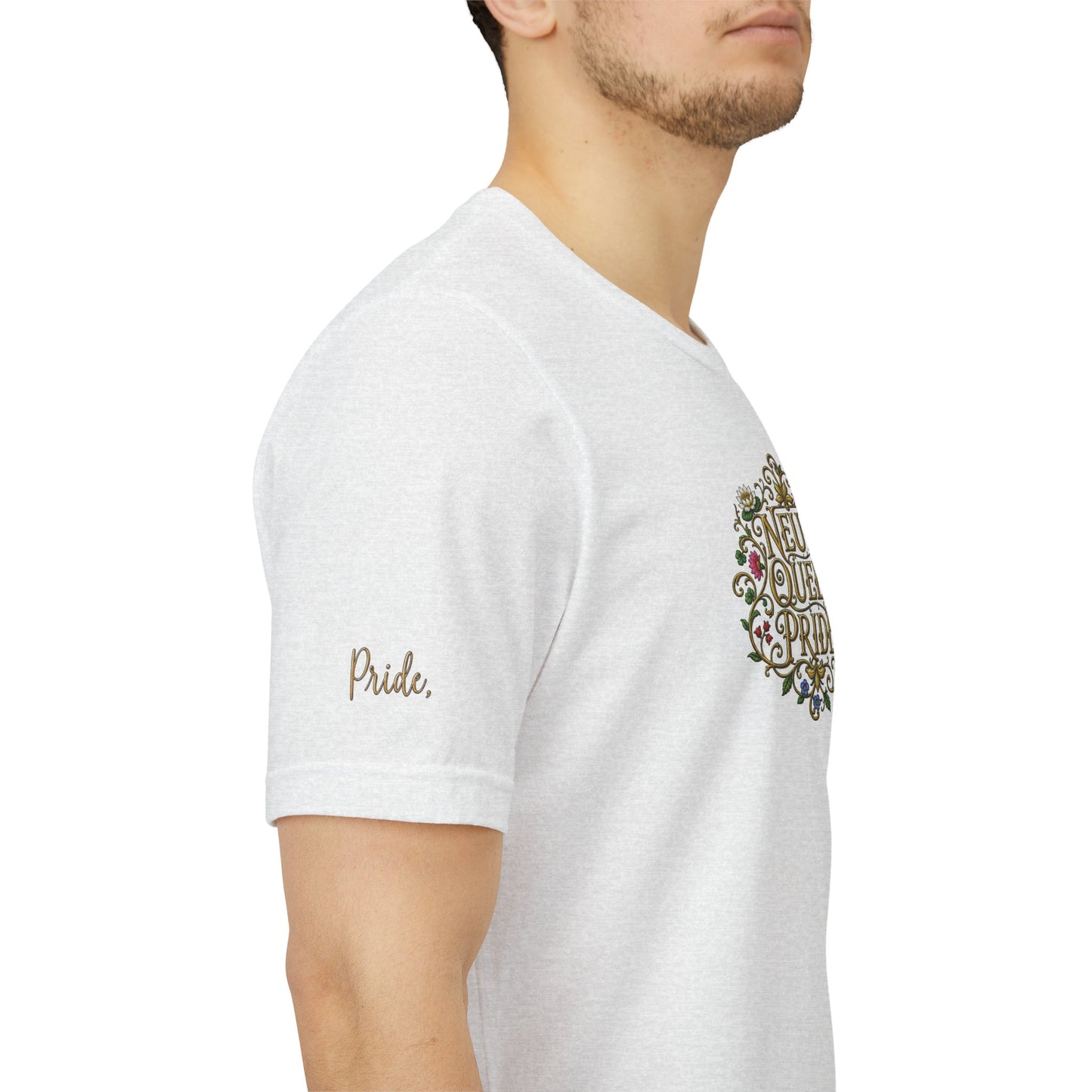 Neuro Queer Pride T-Shirt | Floral Neurodiversity Pride Tee