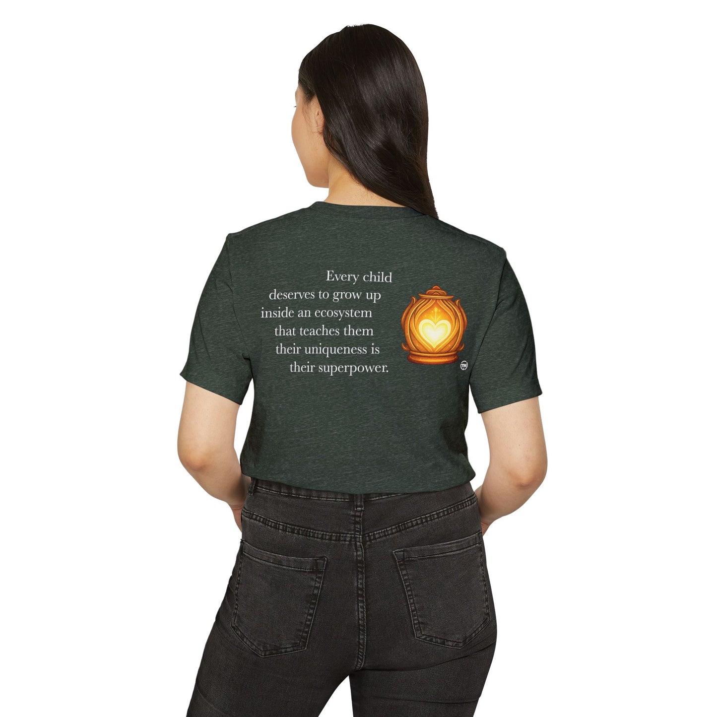 Heartlight™ by WillowGrove Ecosystem Statement Recycled Organic Tee