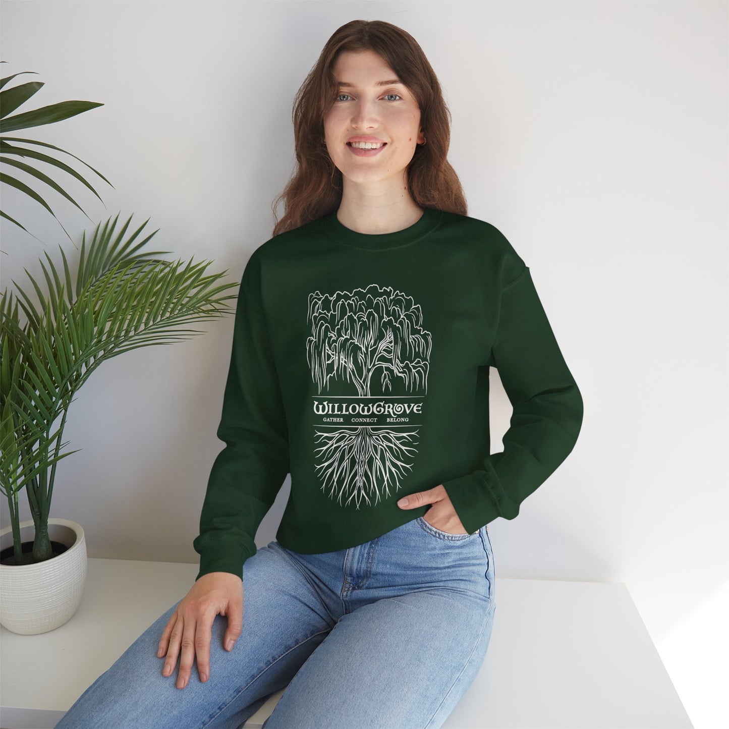 Arbor Series | WillowGrove Roots – Crewneck Sweatshirt