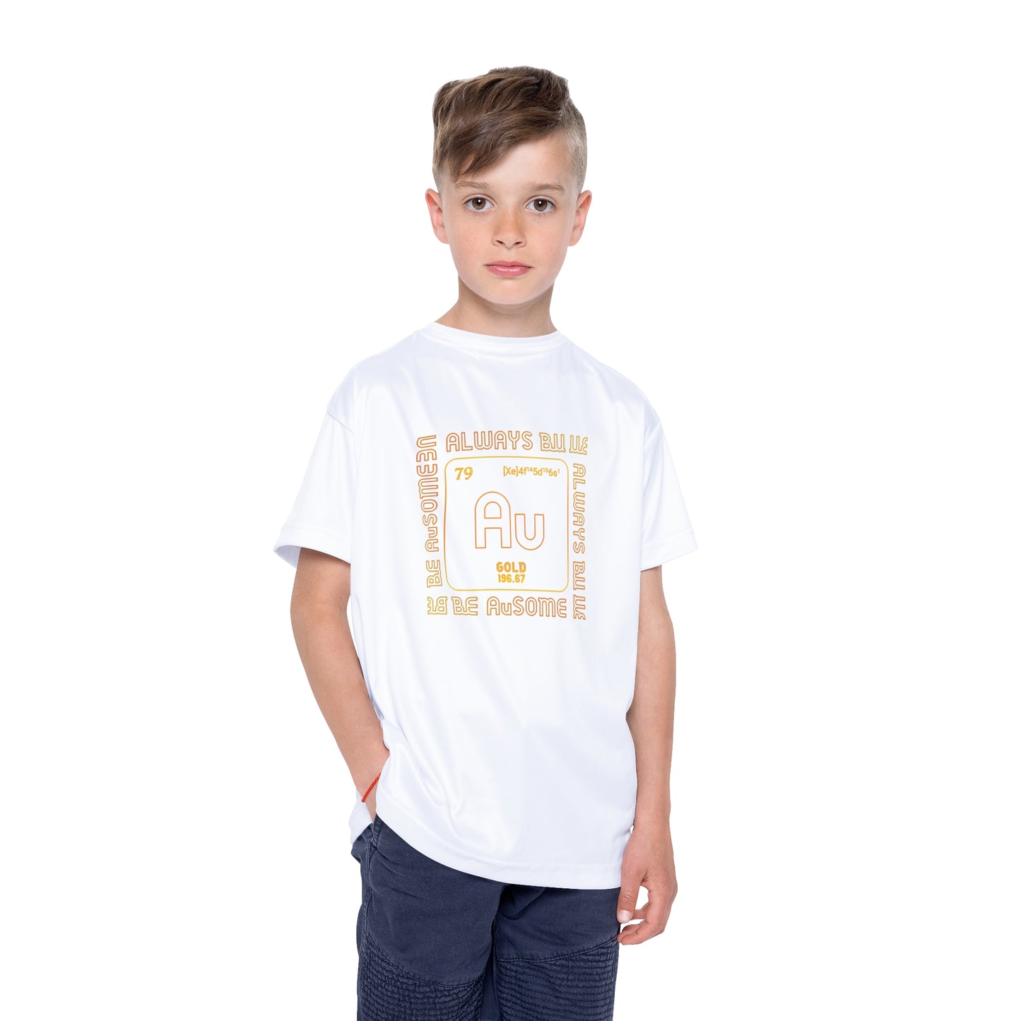 Always BU "You are Golden" — Kids Sports Jersey: White