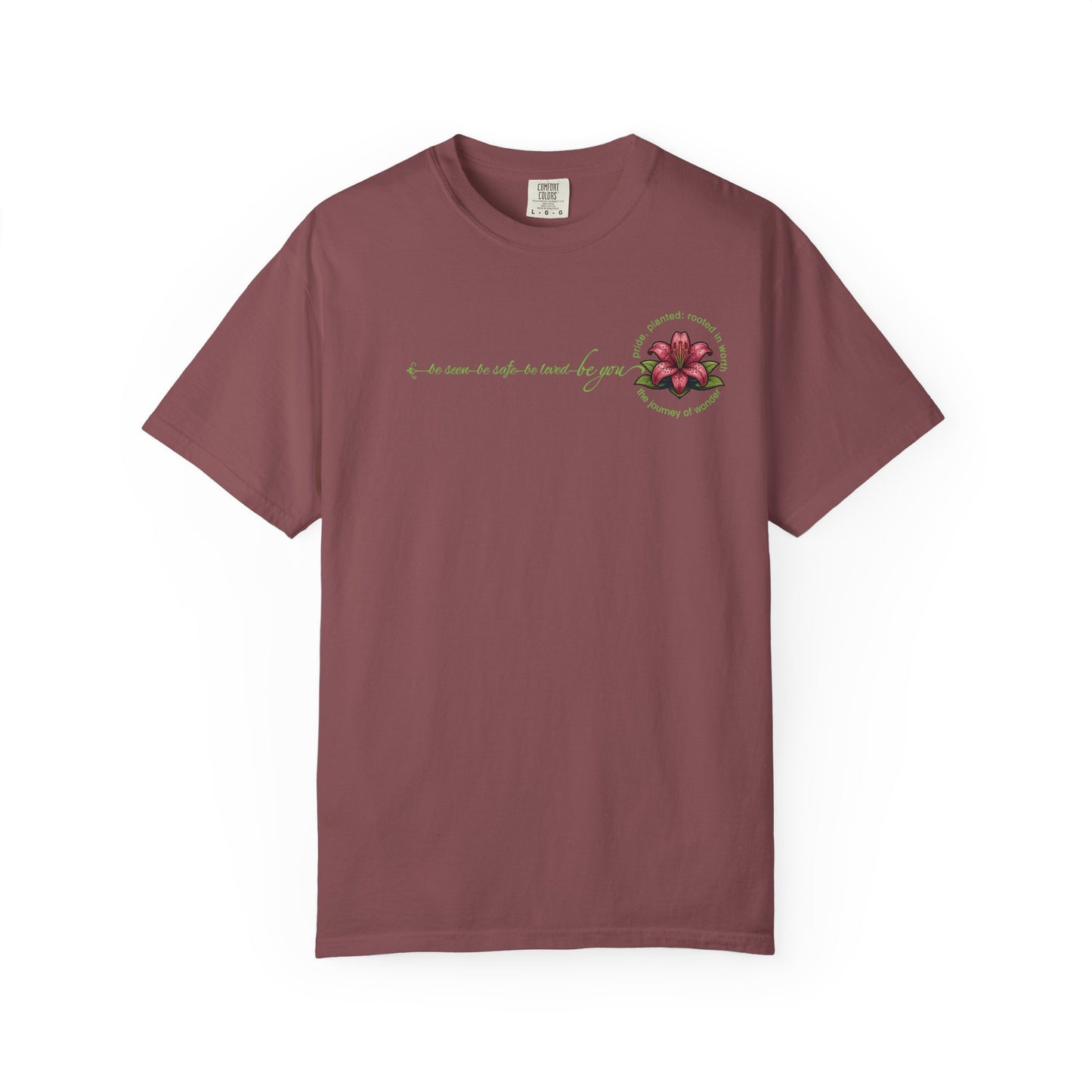 Be You Floral Values T-Shirt | Pride, Planted Collection