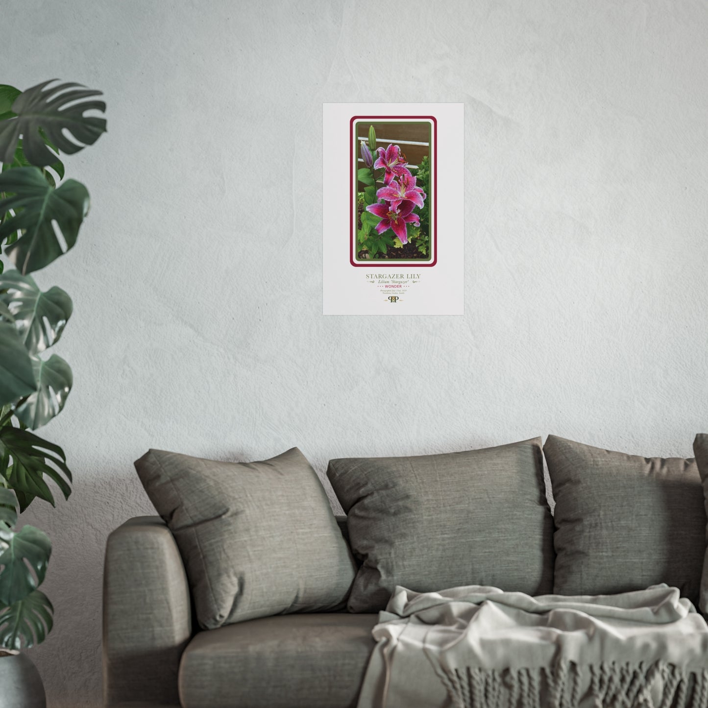 Stargazer Lily Fine Art Poster | Botanical Wall Art | Wonder Nature Print