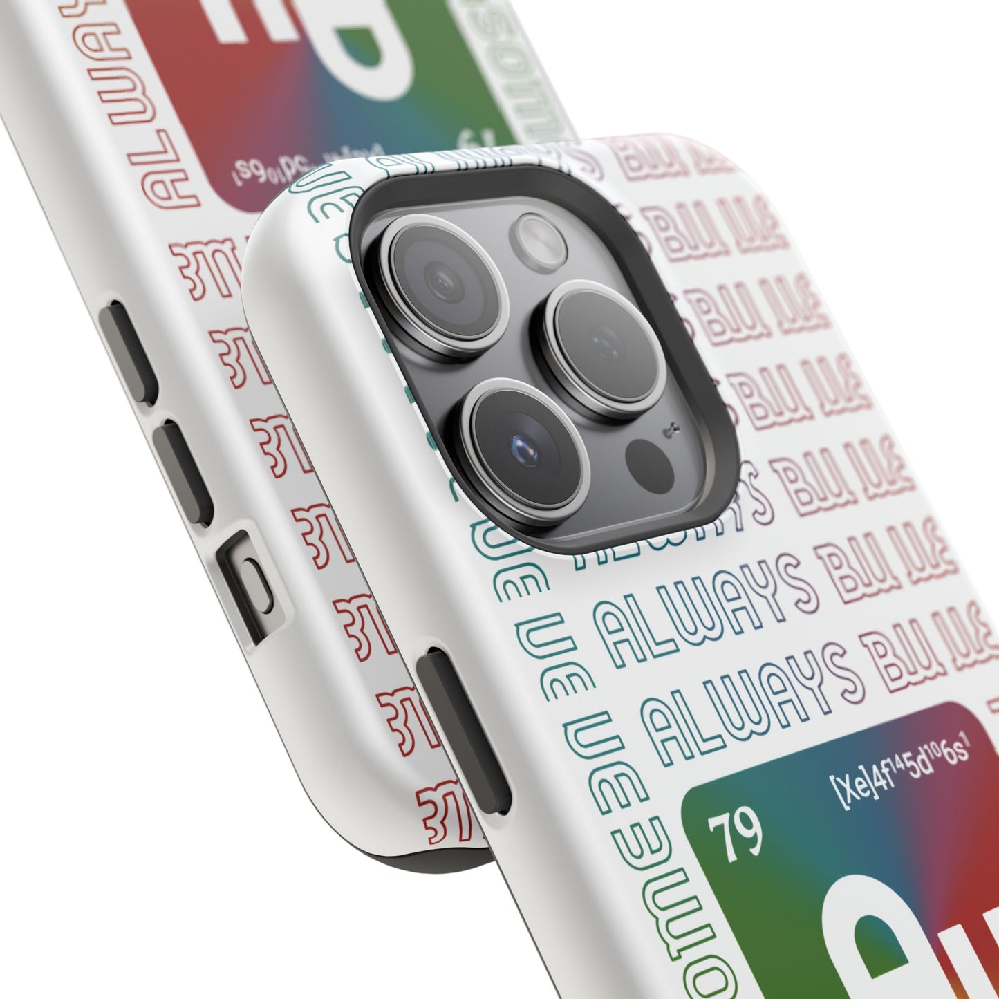 Magnetic Phone Case — 'Au Gold' Periodic Table Design (Be AuSome)
