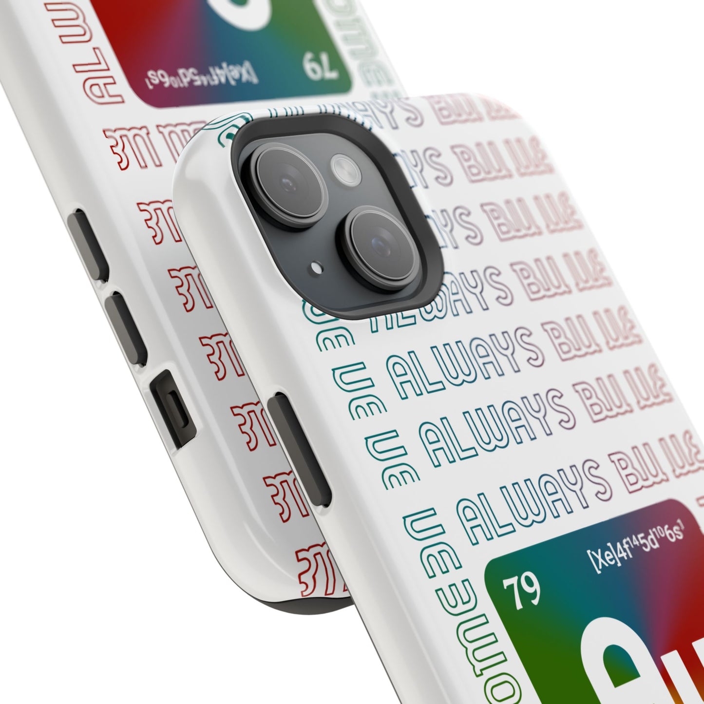 Magnetic Phone Case — 'Au Gold' Periodic Table Design (Be AuSome)