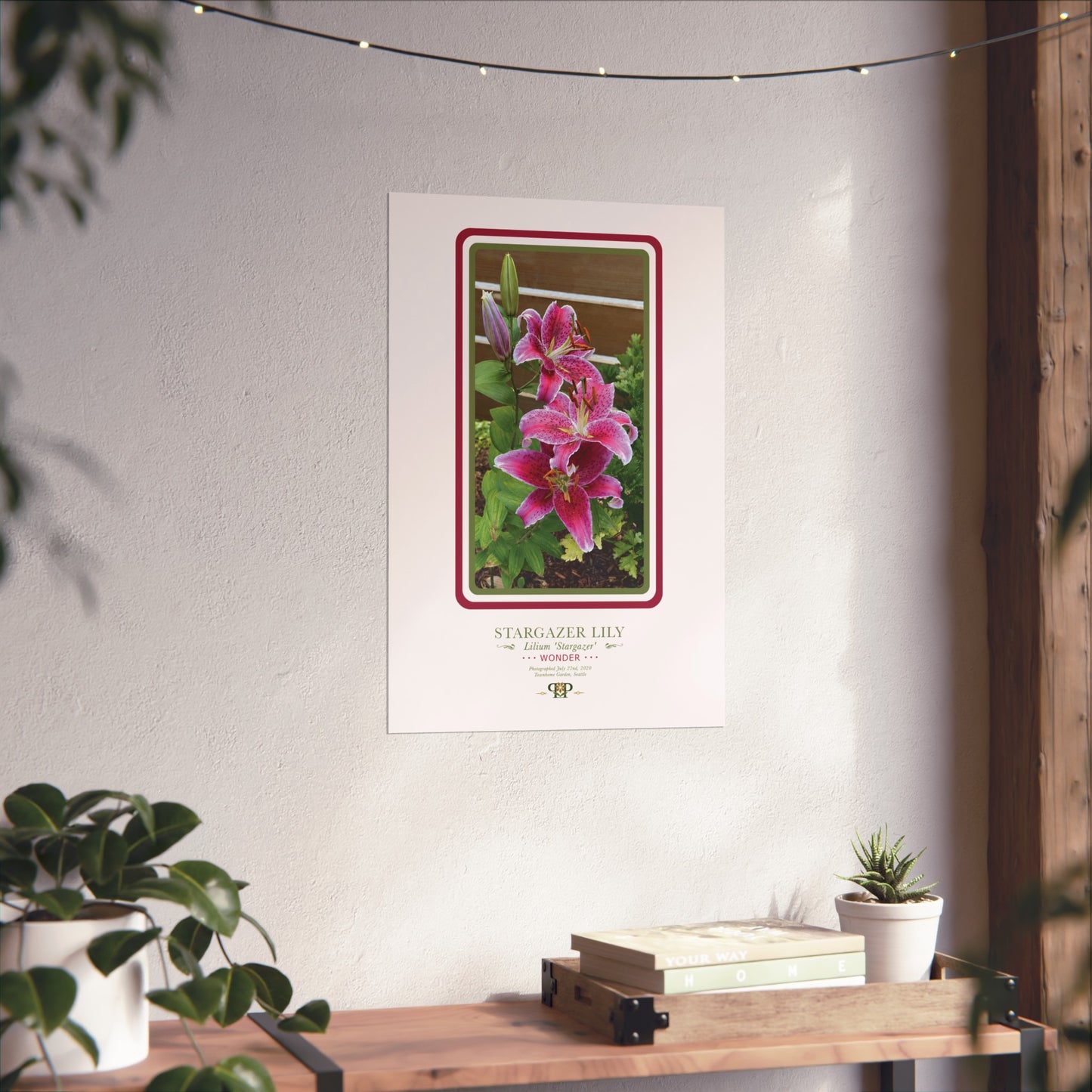 Stargazer Lily Fine Art Poster | Botanical Wall Art | Wonder Nature Print