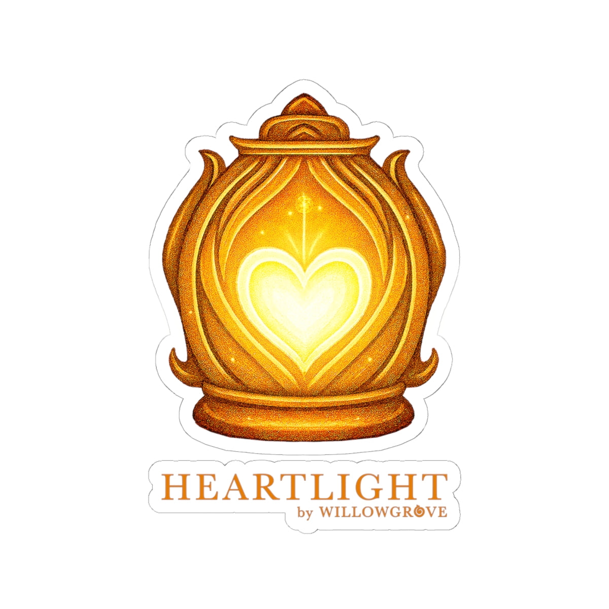 Heartlight™ by WillowGrove Lantern Logo Sticker – Official Emblem