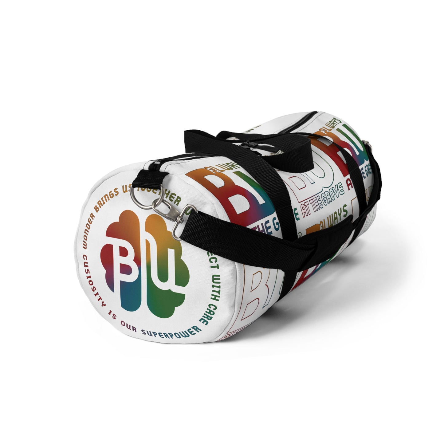 Always BU Weekender Duffel Bag — Colorful Repeat Grid