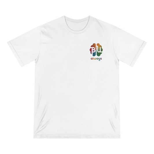 Always BU Organic Staple T-Shirt — Color Splash Back Print