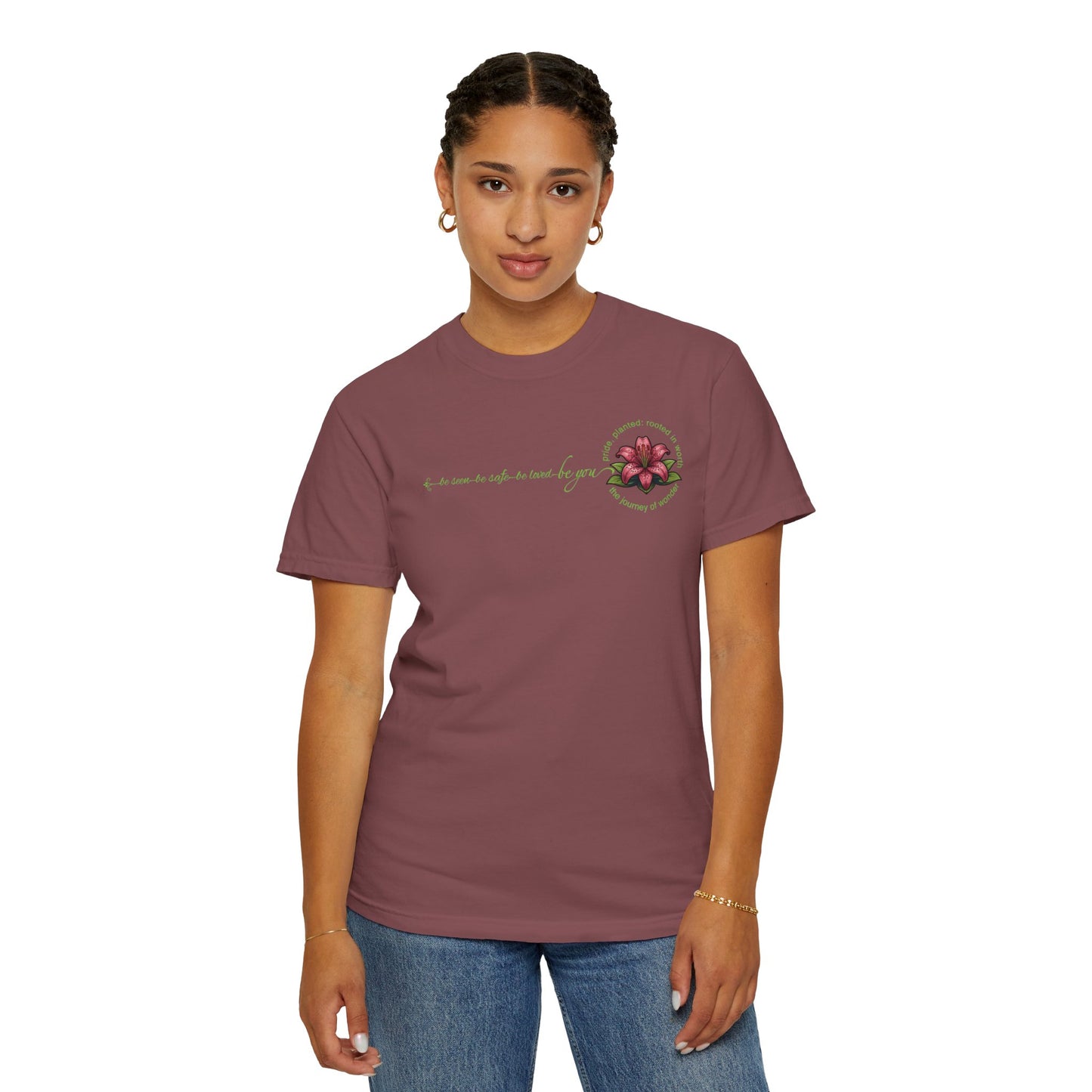 Be You Floral Values T-Shirt | Pride, Planted Collection