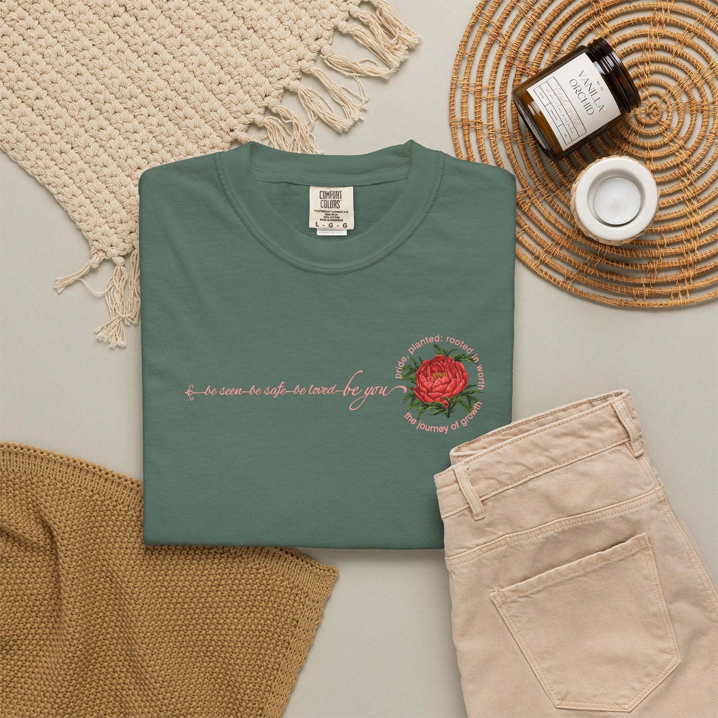 Be You Floral Values T-Shirt | Pride, Planted Collection