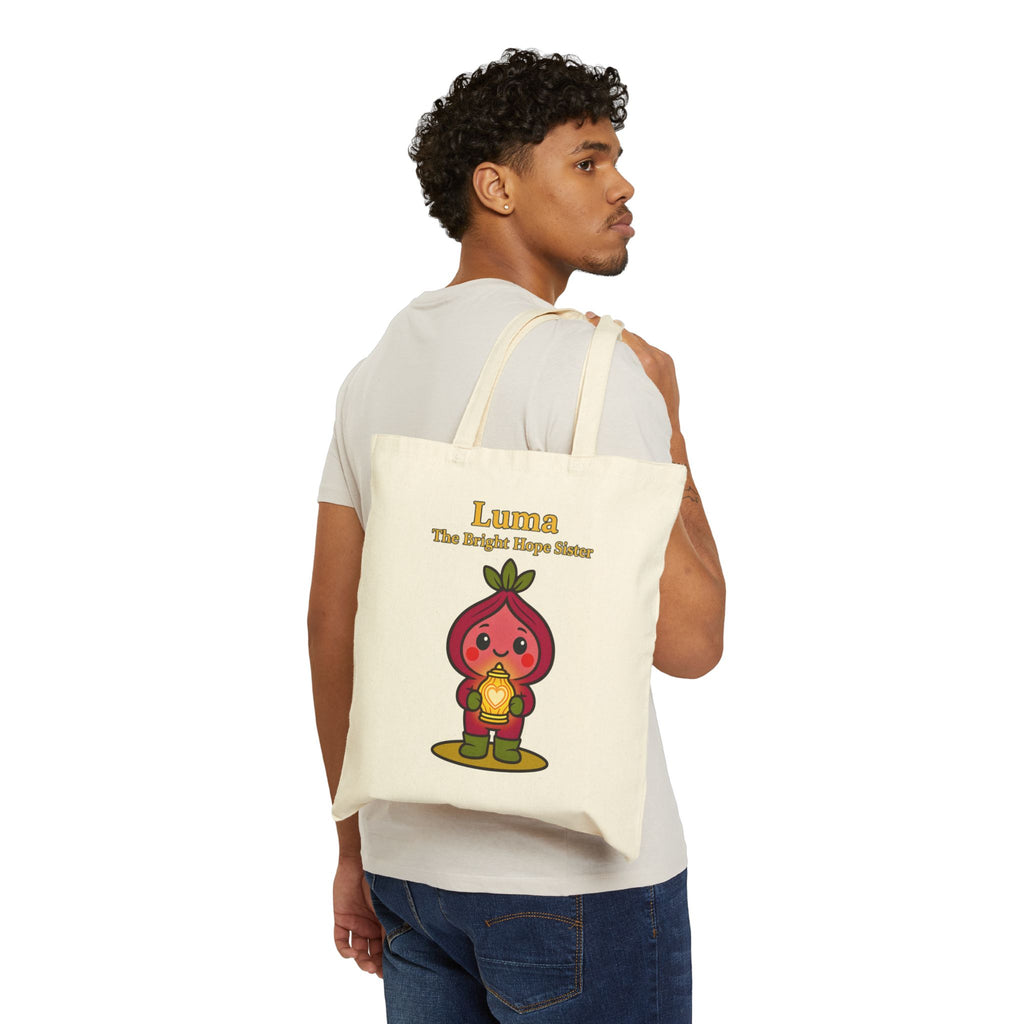 Tote Bag - Luma “The Bright Hope Holder” Cute Character with Golden Lantern