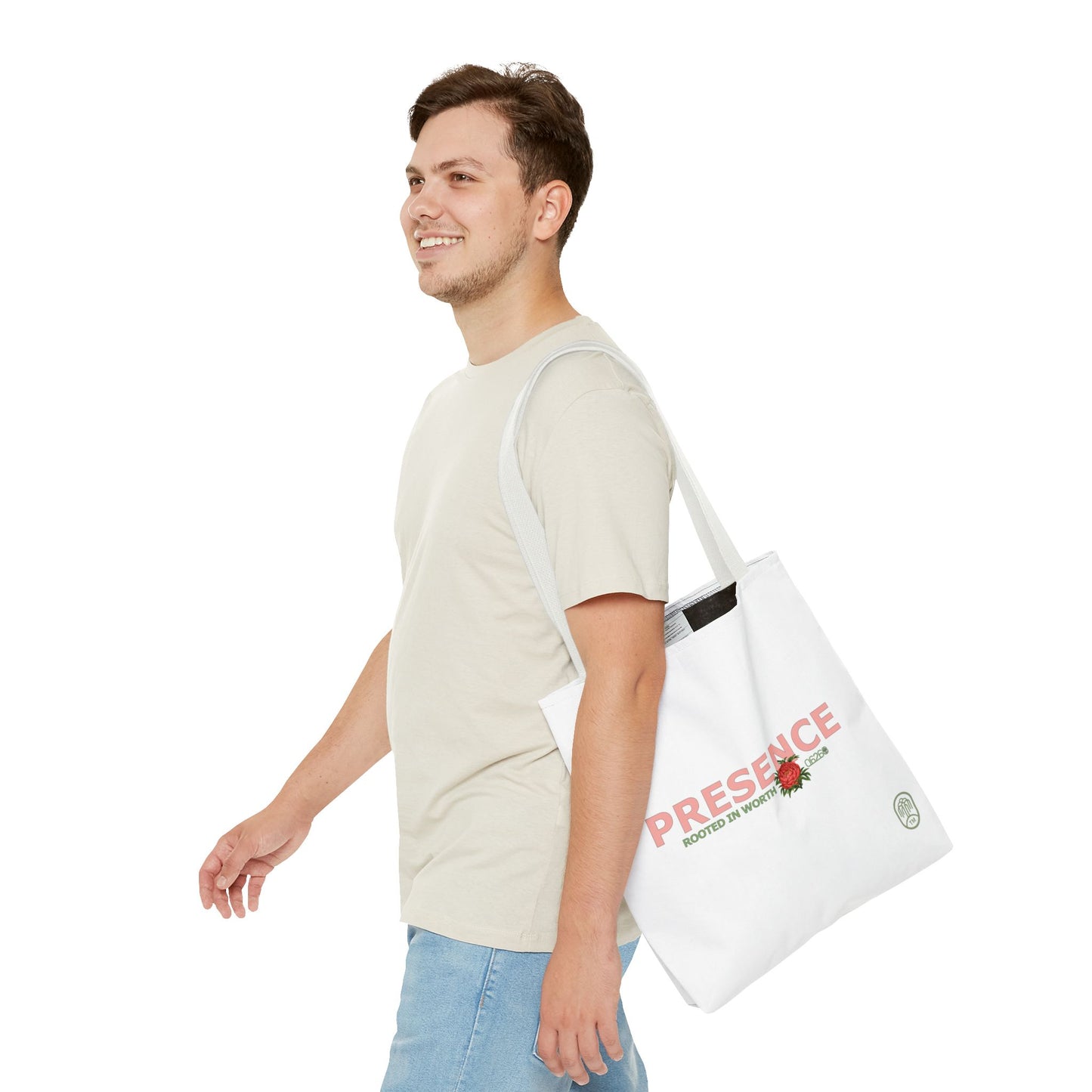 Presence Tote Bag | Pride, Planted: Rooted in Worth Collection