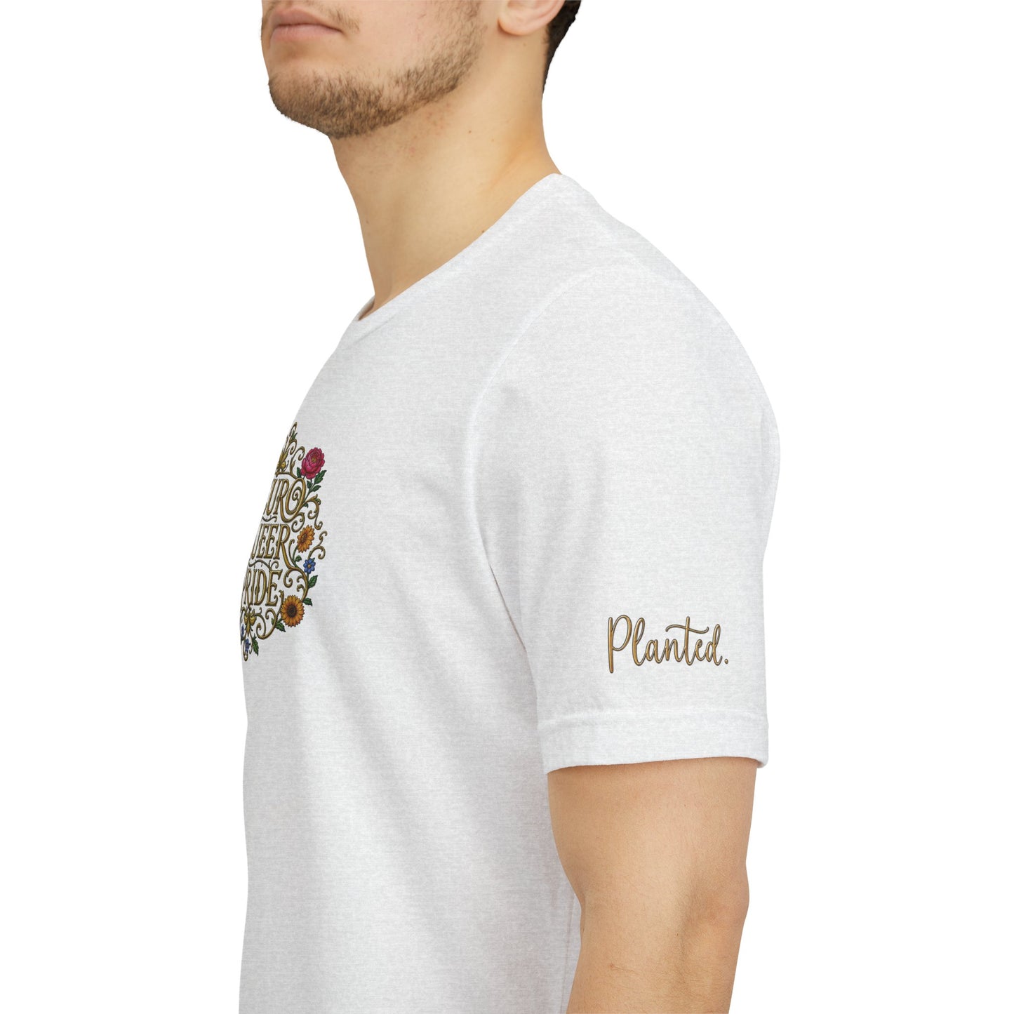Neuro Queer Pride T-Shirt | Floral Neurodiversity Pride Tee