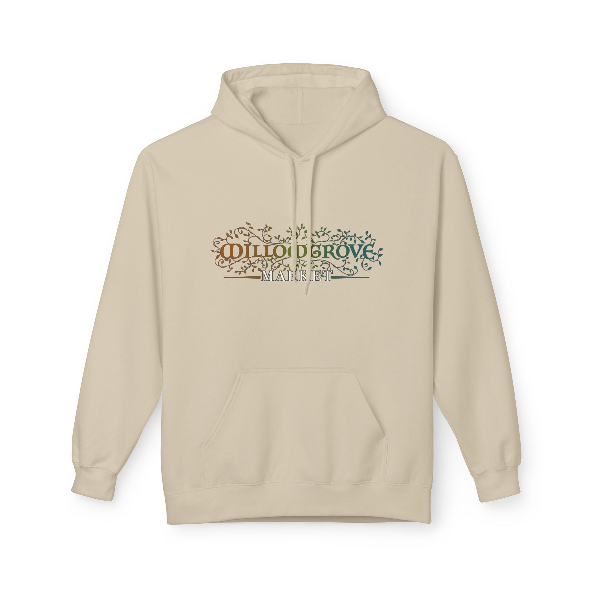 Willowgrove Market: Vintage Banner Logo Nature Hoodie