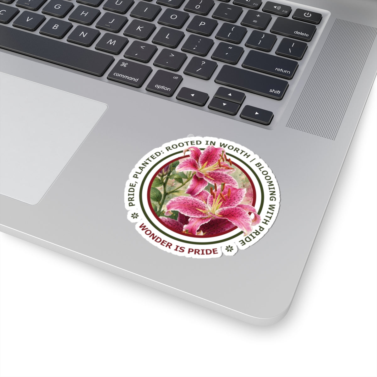 “Wonder Is Pride” Vinyl Sticker - Pride, Planted: Rooted in Worth collection.
