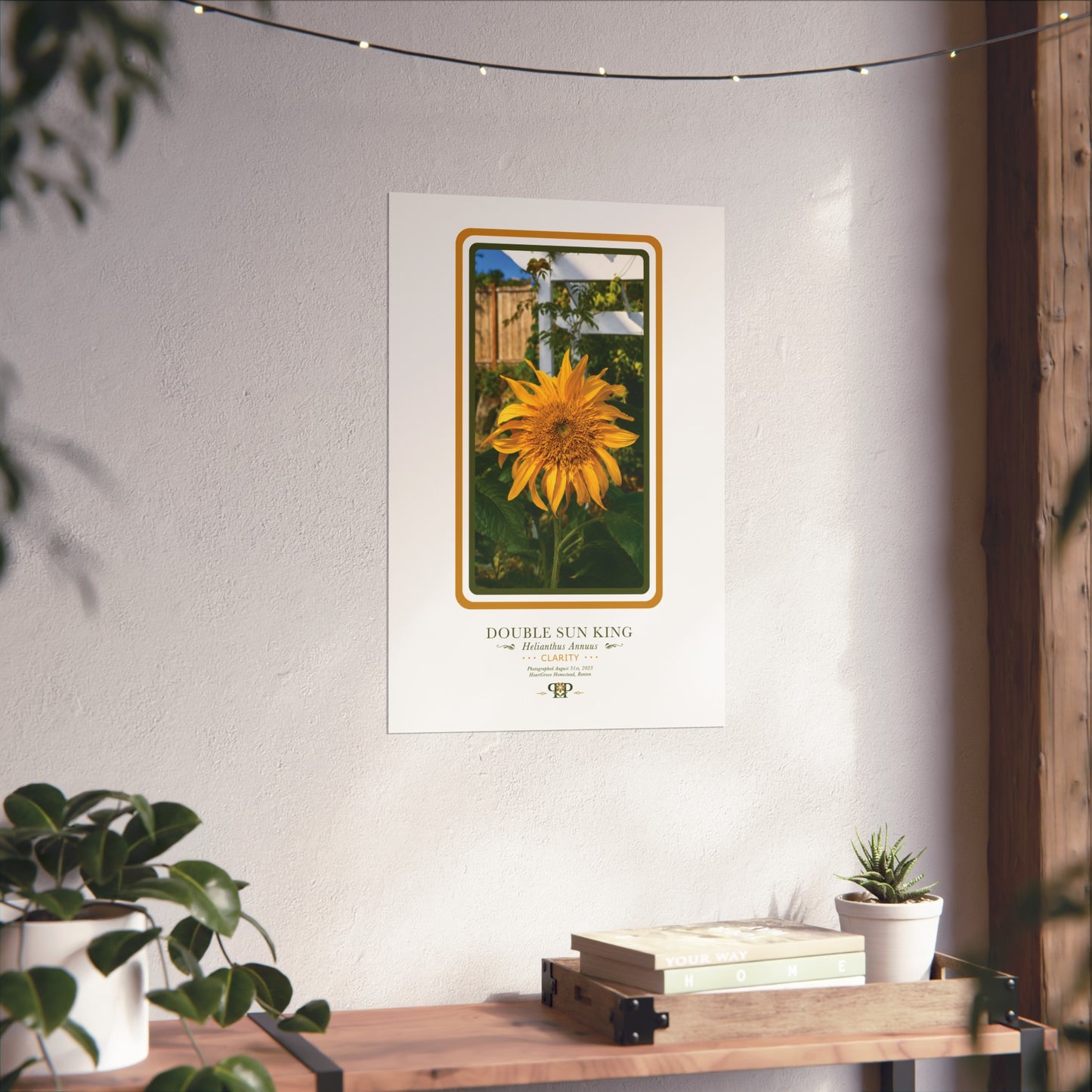 Yellow Sunflower Fine Art Poster | Botanical Wall Art | Clarity Nature Print