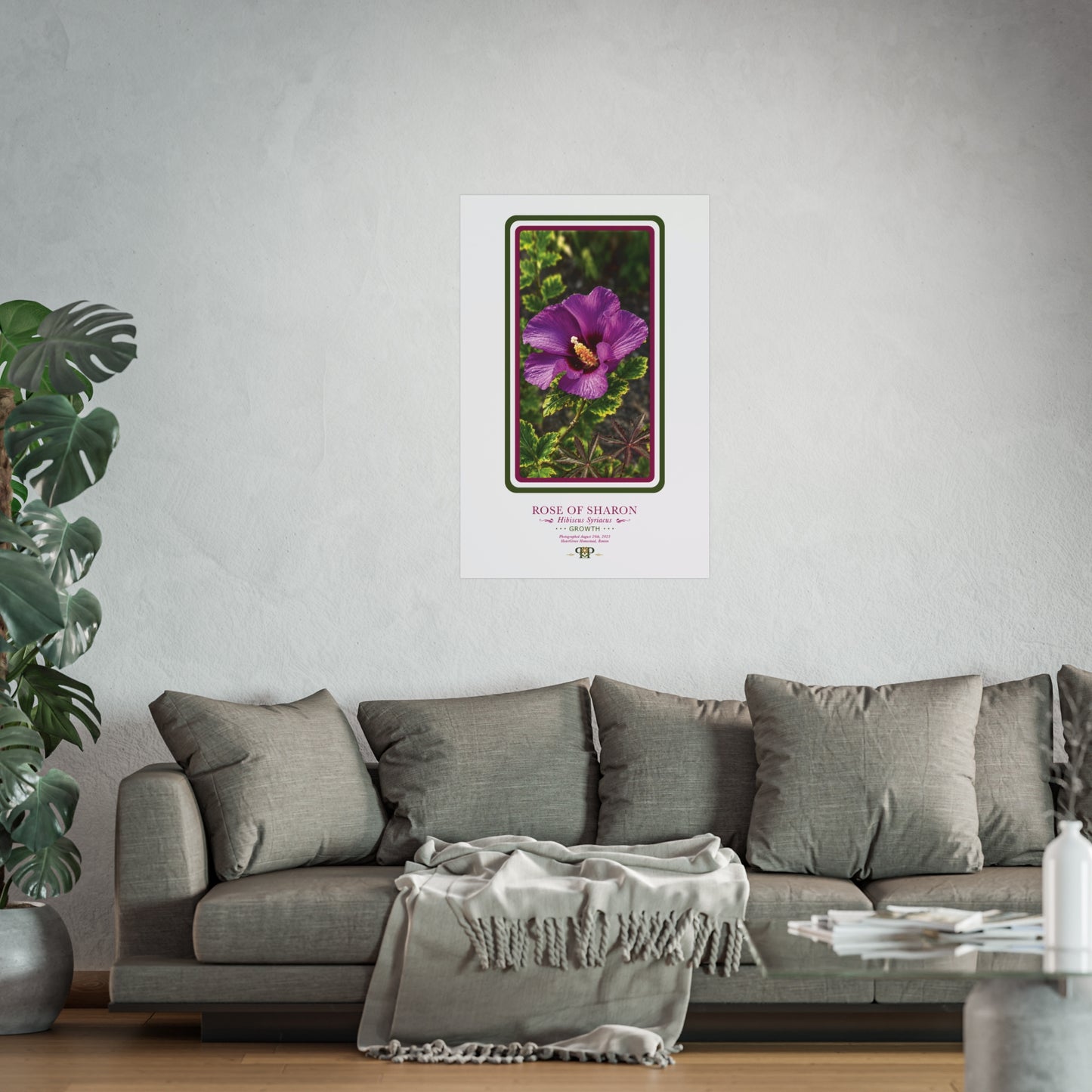 Hibiscus Fine Art Poster | Botanical Wall Art | Growth Nature Print