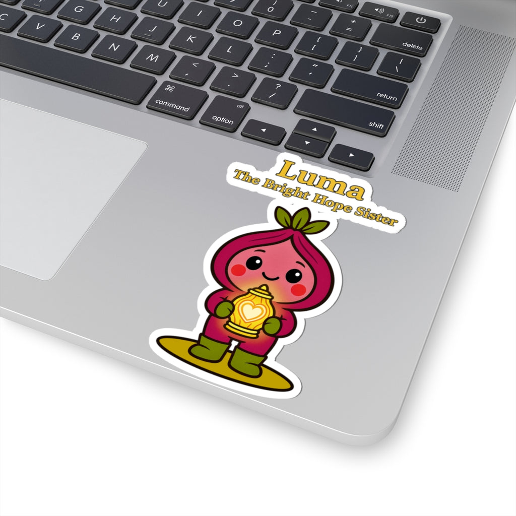 Luma The Bright Hope Sister Sticker — Cute Lantern Character Kiss-Cut Sticker