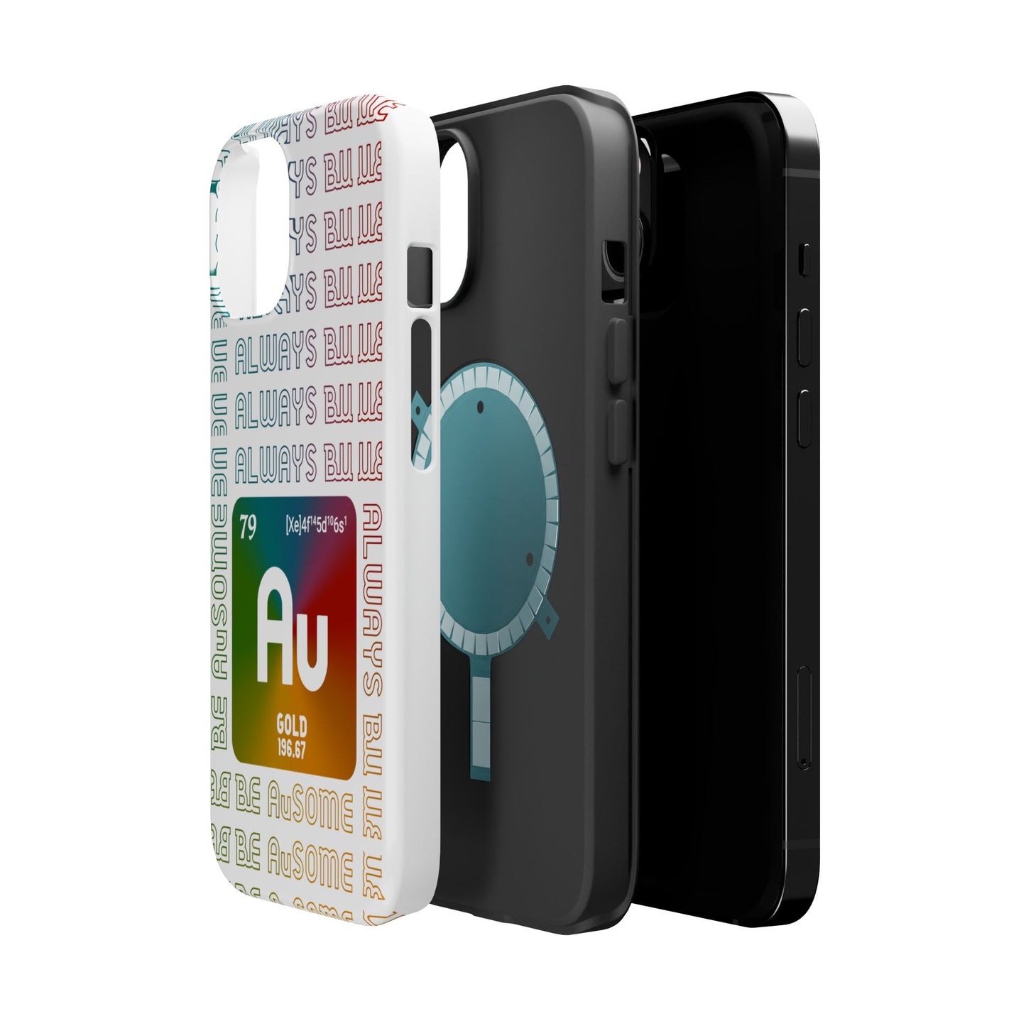 Magnetic Phone Case — 'Au Gold' Periodic Table Design (Be AuSome)