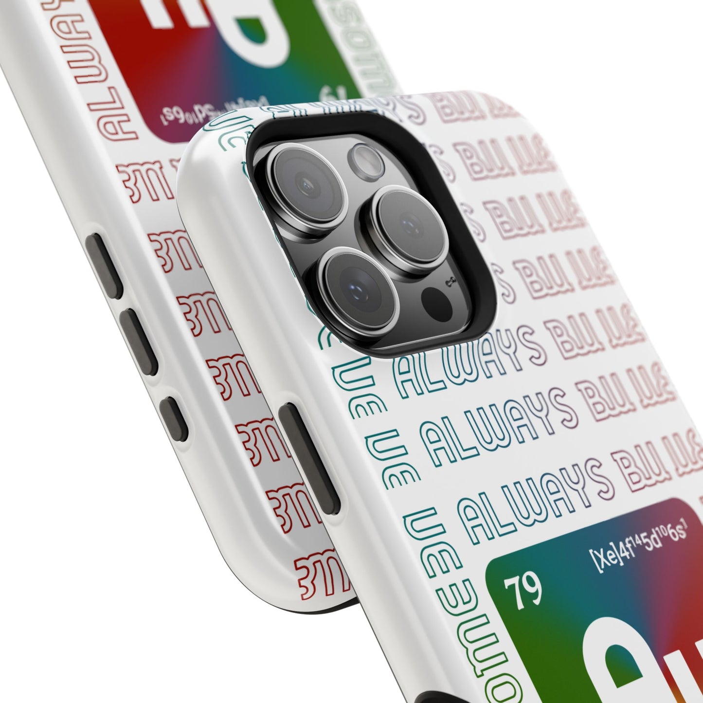 Magnetic Phone Case — 'Au Gold' Periodic Table Design (Be AuSome)