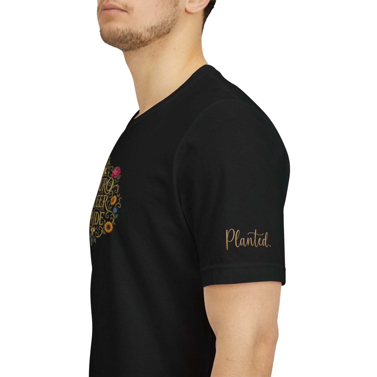 Neuro Queer Pride T-Shirt | Floral Neurodiversity Pride Tee