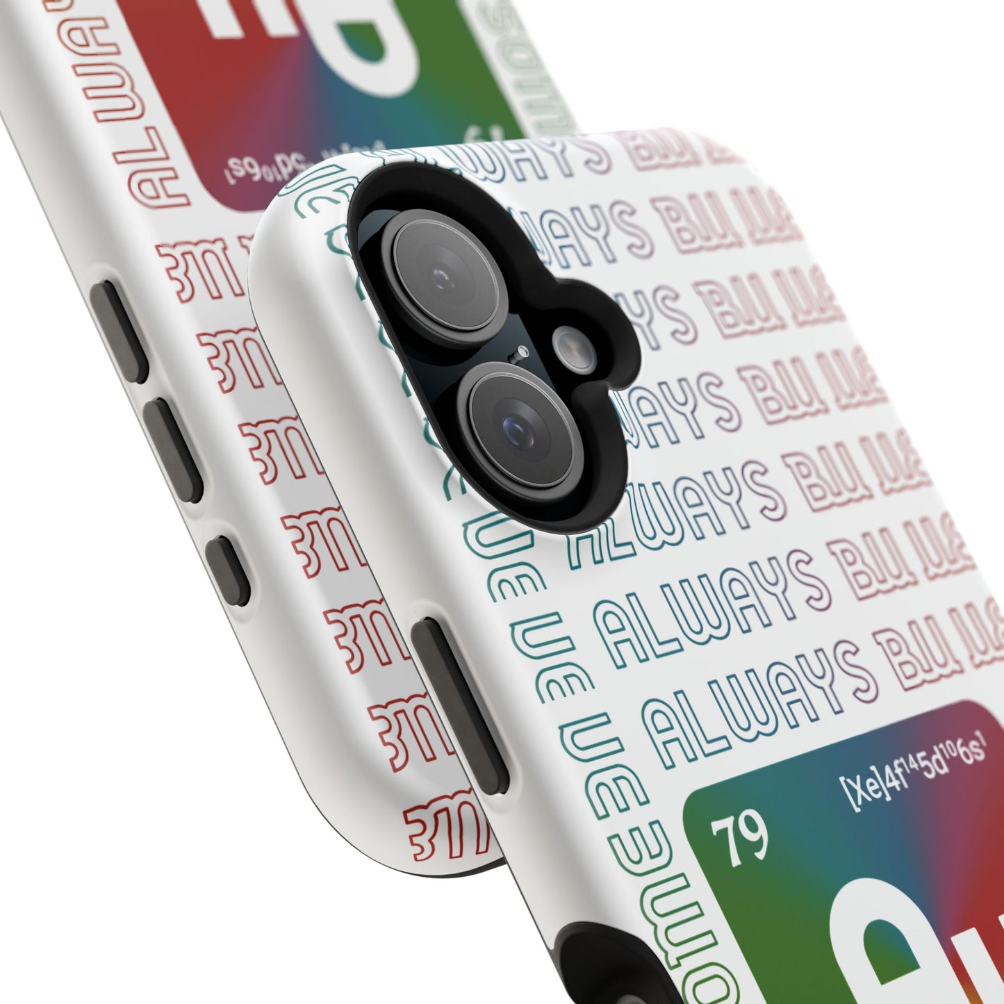 Magnetic Phone Case — 'Au Gold' Periodic Table Design (Be AuSome)