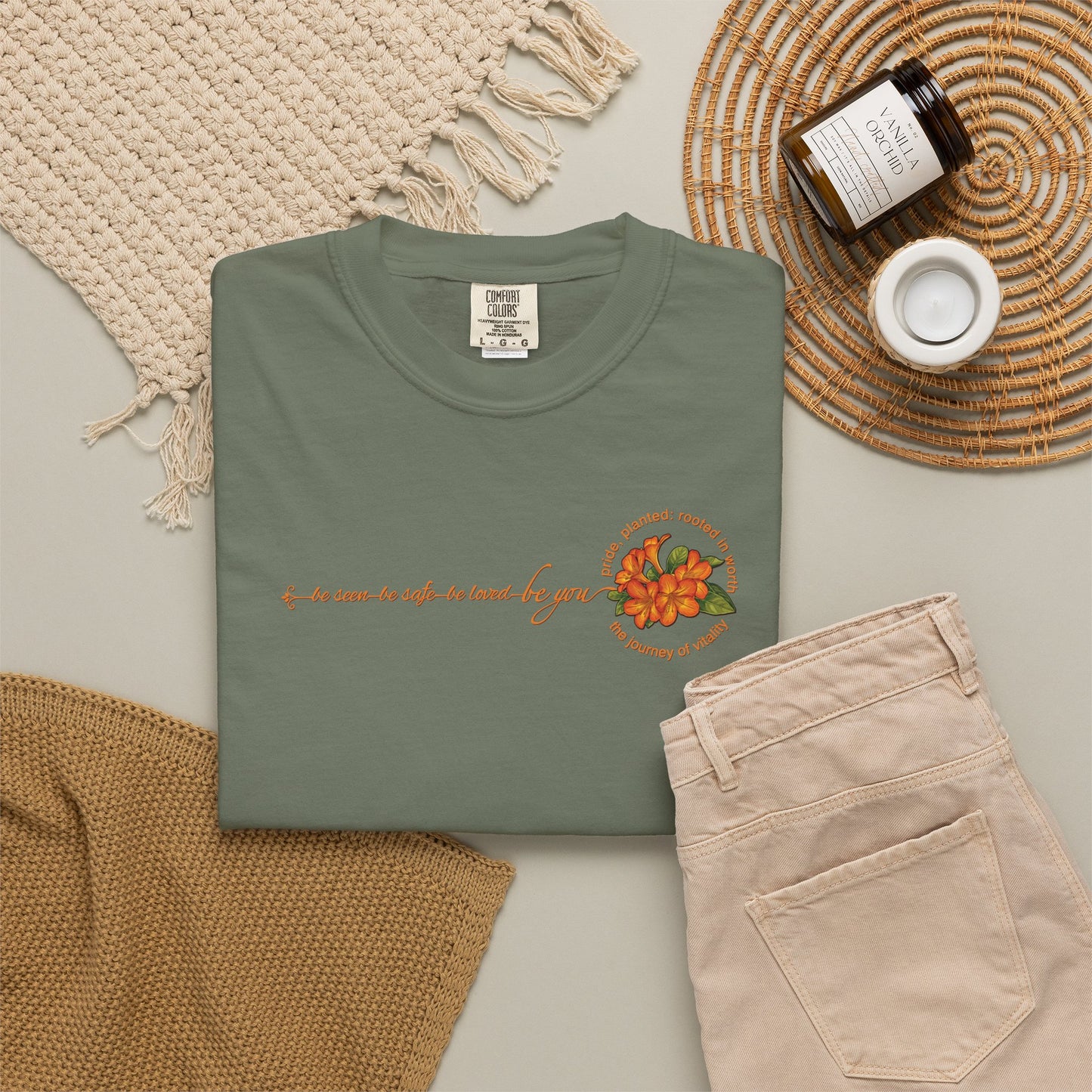 Be You Floral Values T-Shirt | Pride, Planted Collection