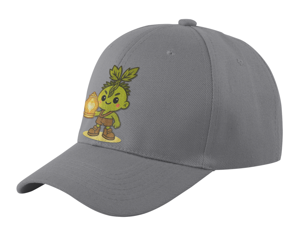 Heartlight Collection - Distressed Cap — Cute Sprout Lantern Graphic Hat