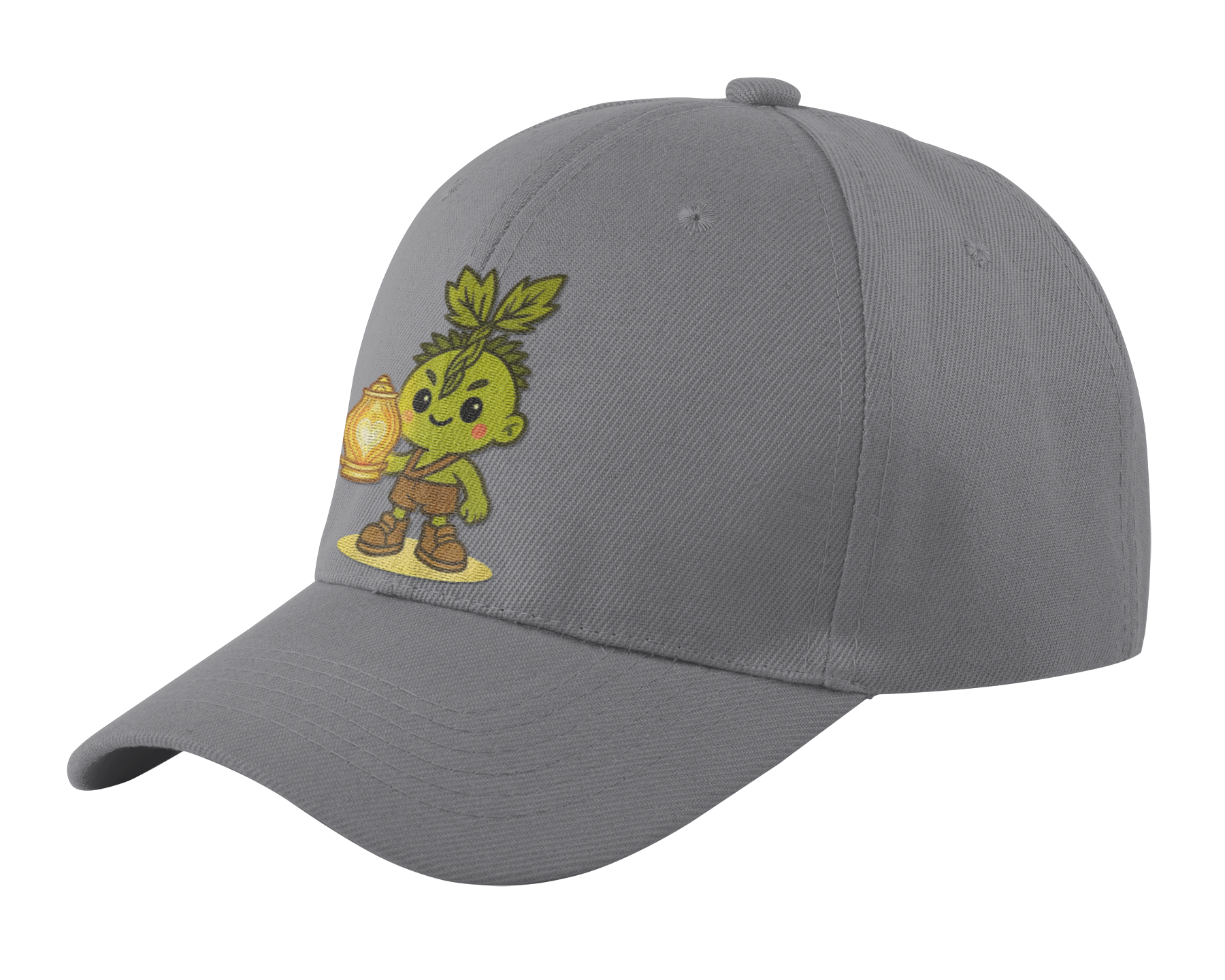 Heartlight Collection - Distressed Cap — Cute Sprout Lantern Graphic Hat