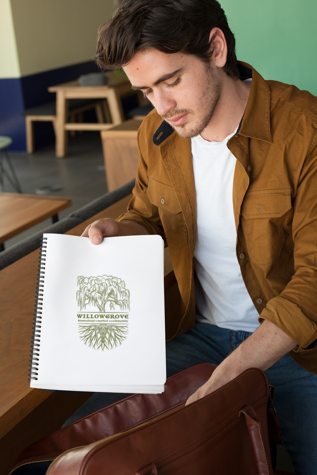 Willowgrove Market: Willow Tree Logo Sticker for Homestead & Market — Kiss-Cut Sticker