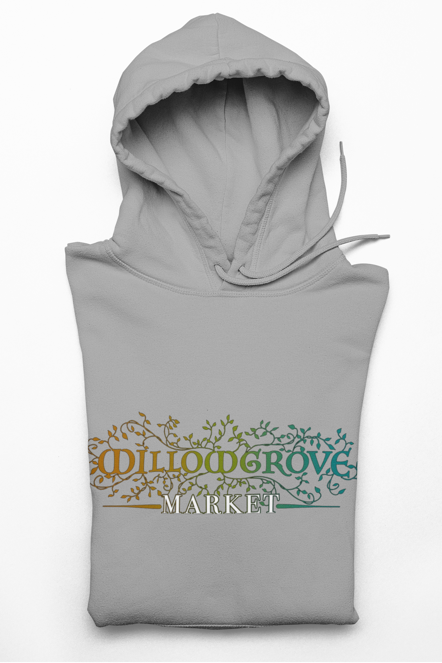 Willowgrove Market: Vintage Banner Logo Nature Hoodie