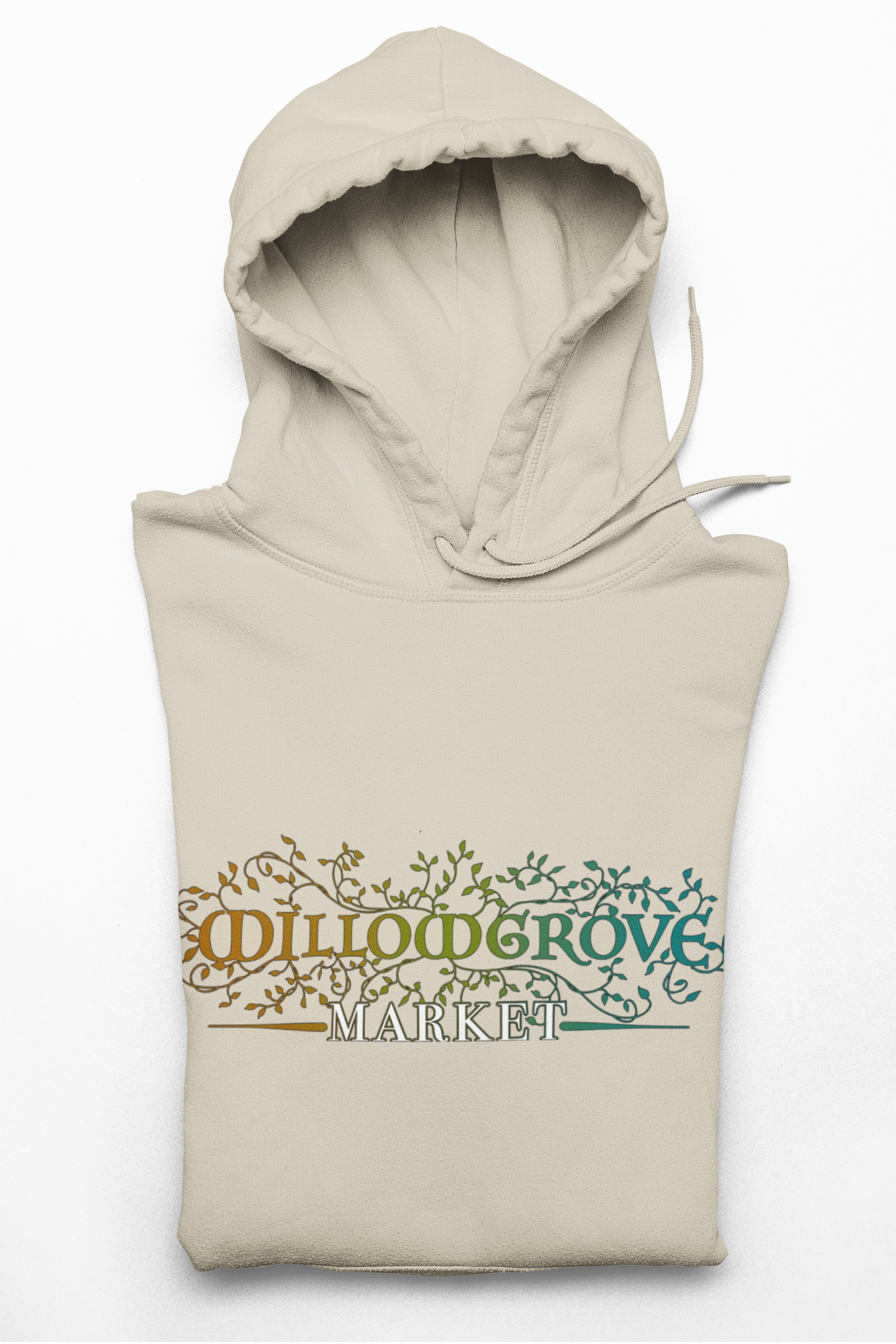 Willowgrove Market: Vintage Banner Logo Nature Hoodie