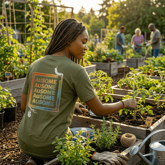 Be AuSome Stewardship Tee — Regenerative Stewardship Adult Heavyweight T-Shirt