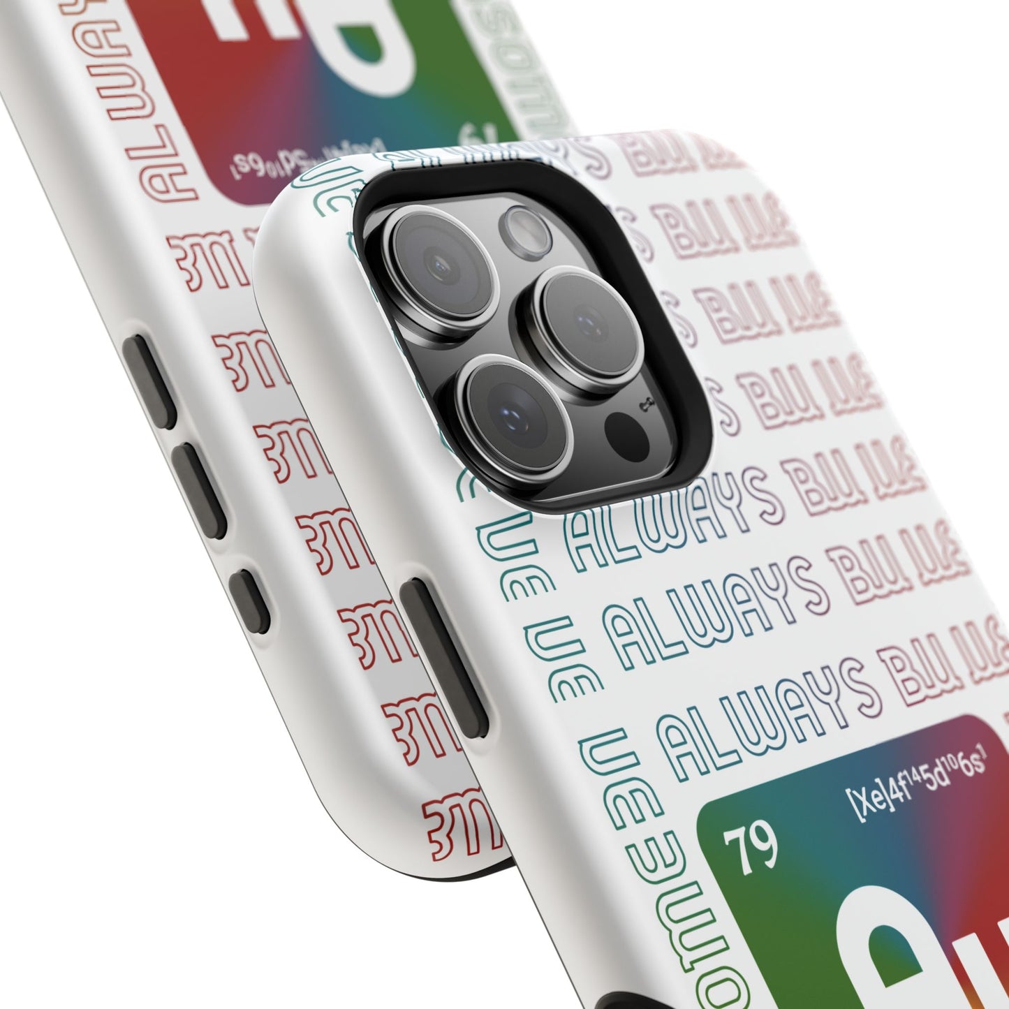 Magnetic Phone Case — 'Au Gold' Periodic Table Design (Be AuSome)