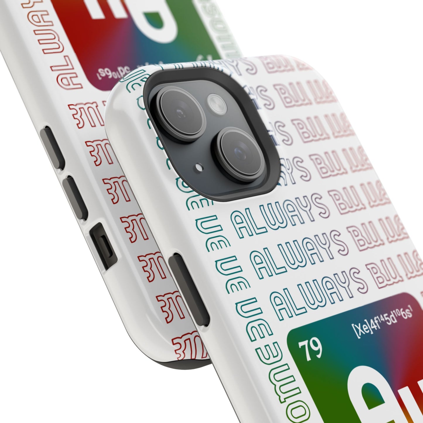 Magnetic Phone Case — 'Au Gold' Periodic Table Design (Be AuSome)
