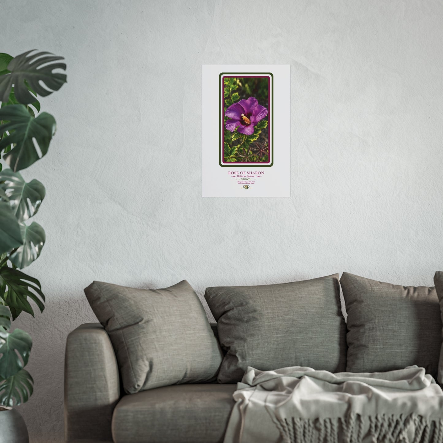 Hibiscus Fine Art Poster | Botanical Wall Art | Growth Nature Print