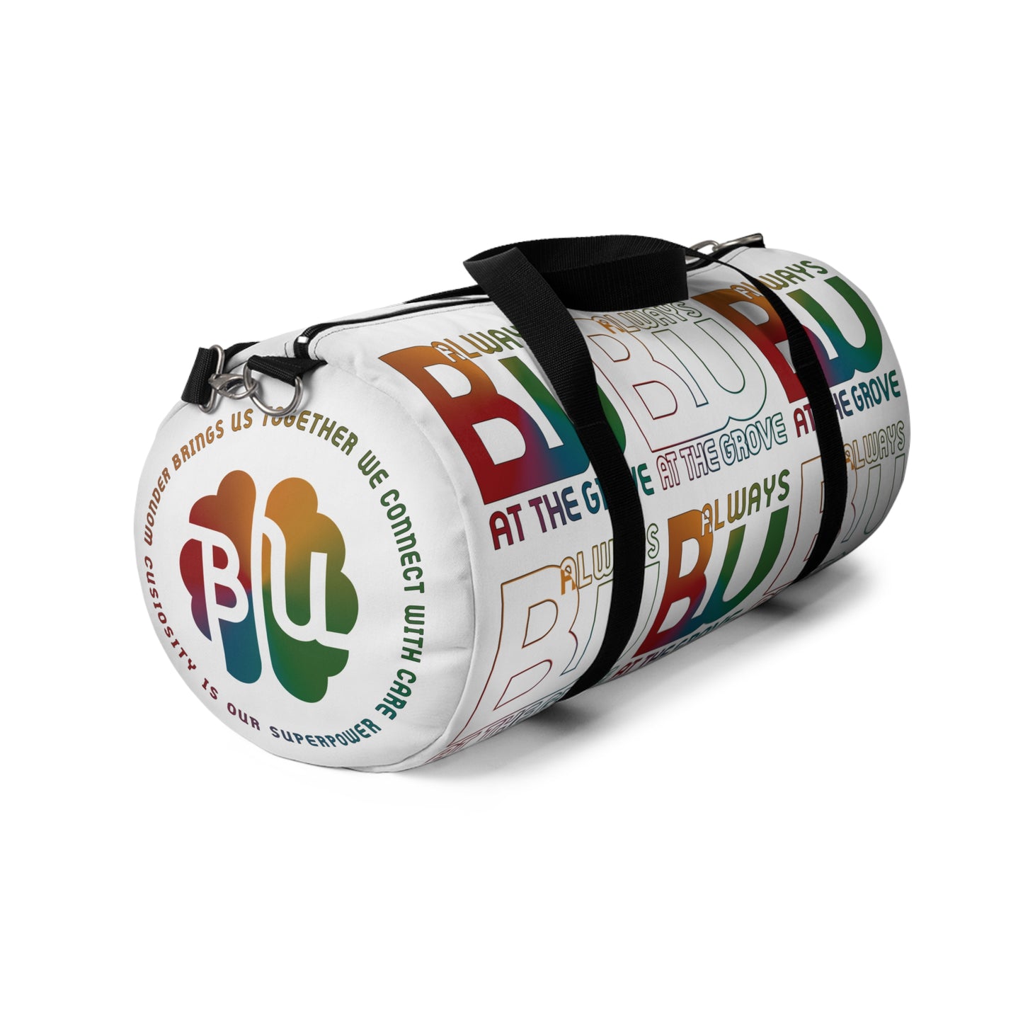 Always BU Weekender Duffel Bag — Colorful Repeat Grid