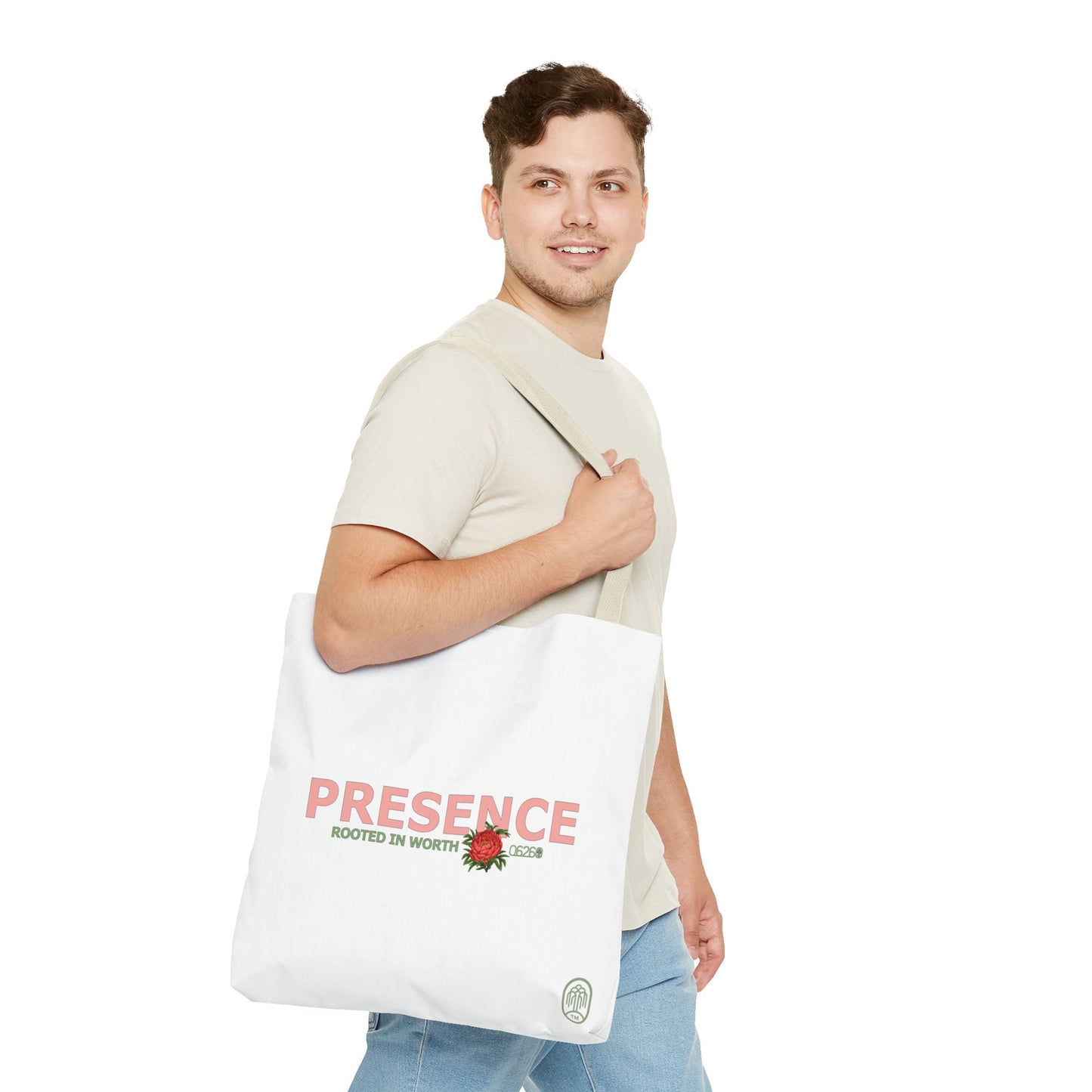 Presence Tote Bag | Pride, Planted: Rooted in Worth Collection