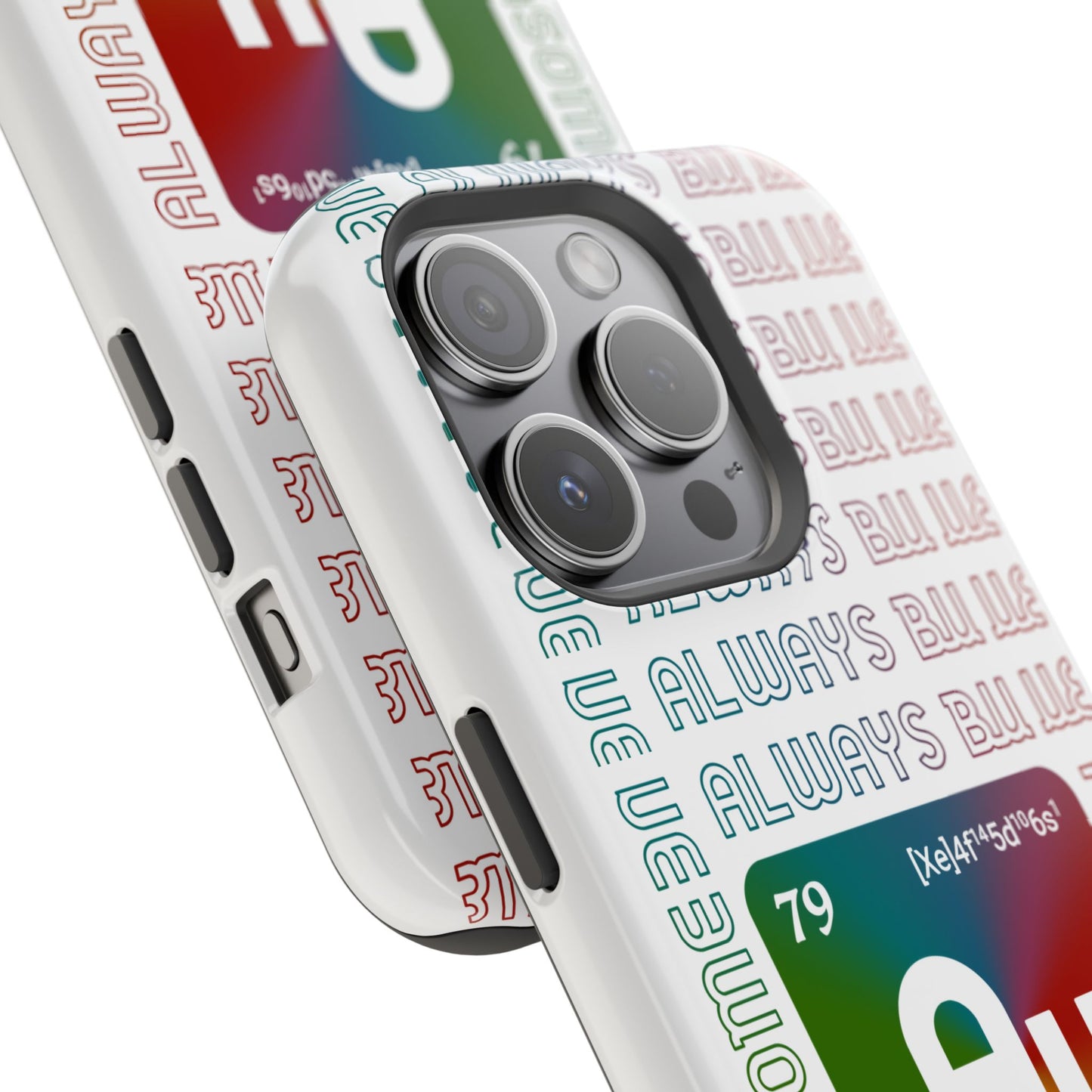 Magnetic Phone Case — 'Au Gold' Periodic Table Design (Be AuSome)
