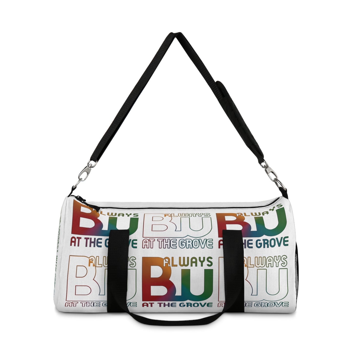 Always BU Weekender Duffel Bag — Colorful Repeat Grid