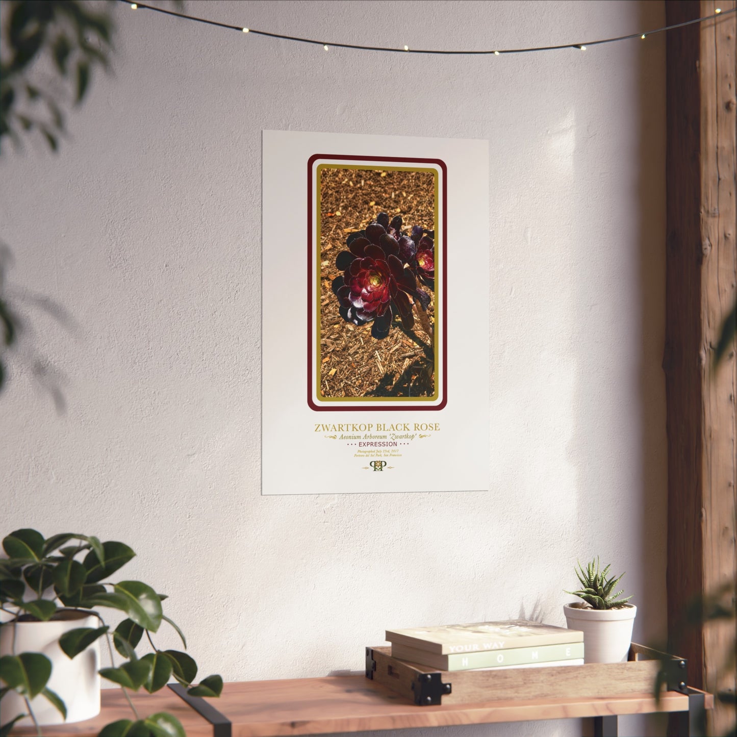 Black Rose Fine Art Poster | Botanical Wall Art | Expression Nature Print