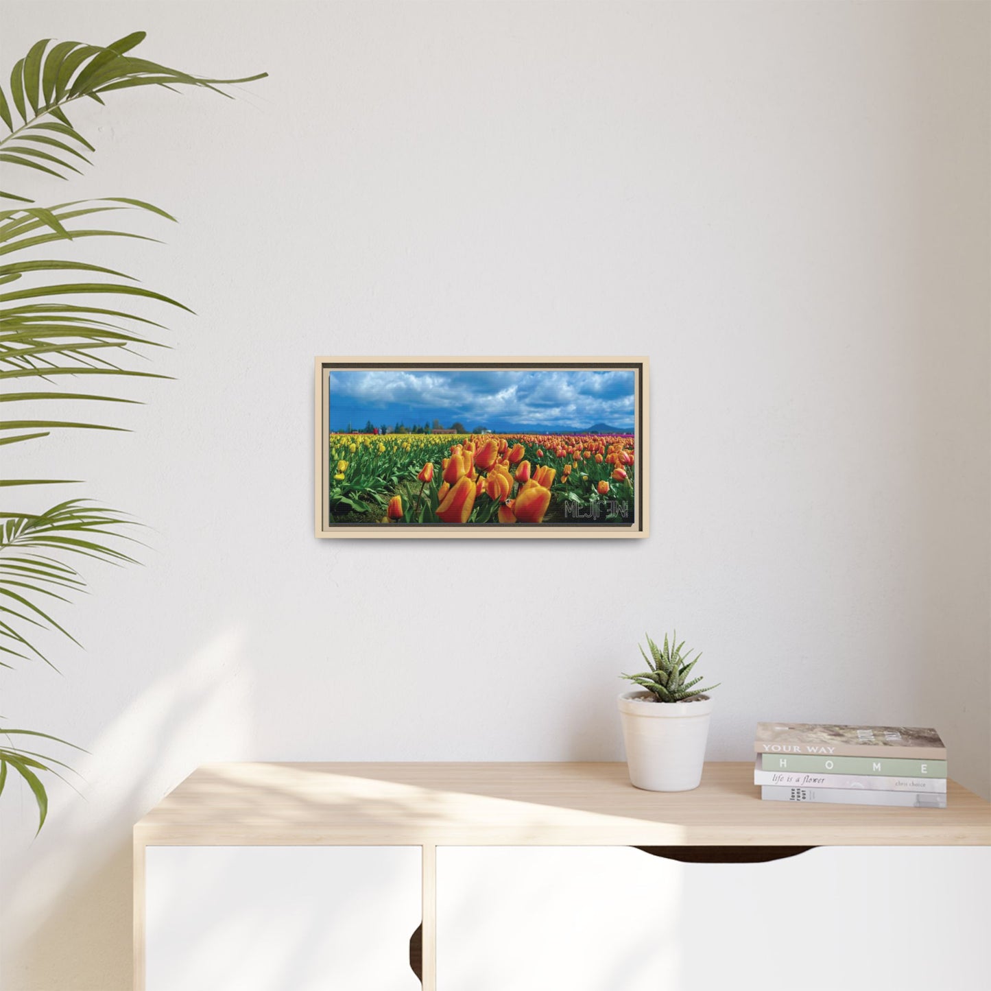 "TULIPANES 001 — Chromatic" Skagit Valley Tulip Field Print — Matte Canvas Wall Art