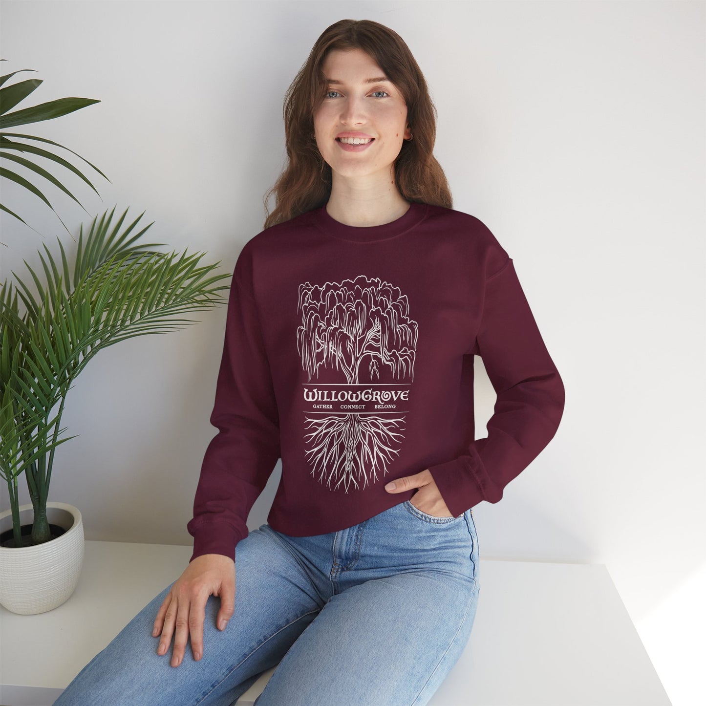 Arbor Series | WillowGrove Roots – Crewneck Sweatshirt