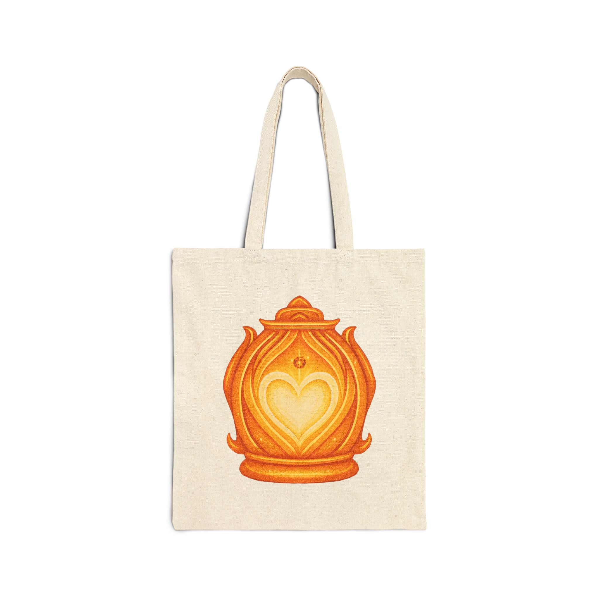 Sprout The Seedling Brother Tote Bag — Cute Plant Character Canvas Tote with Lantern Artwork