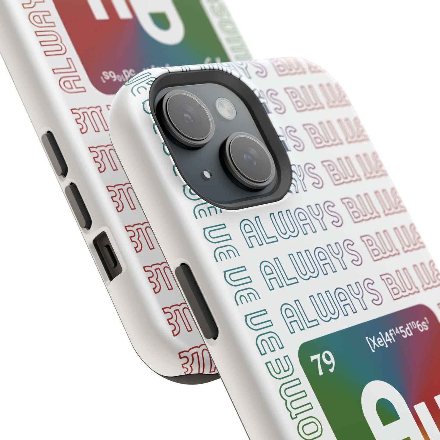 Magnetic Phone Case — 'Au Gold' Periodic Table Design (Be AuSome)